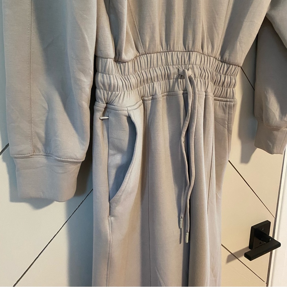 Abercrombie & Fitch Women's Tan Jumpsuit Jogger YPB neoKNIT Max Size XS - Picture 5 of 10